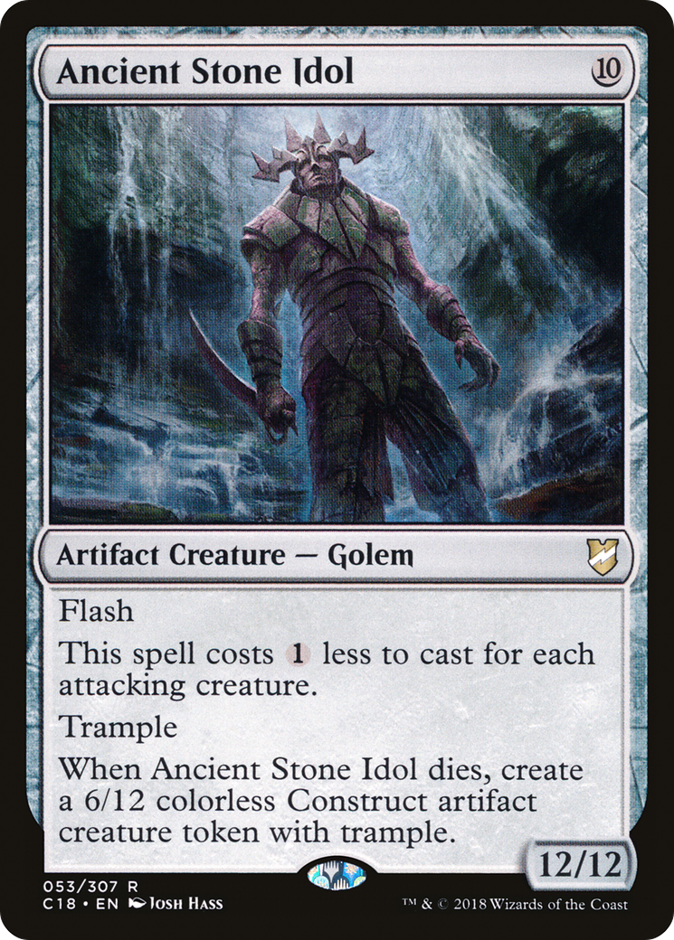 {R} Ancient Stone Idol [Commander 2018][C18 053]