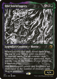 {R} Old Stickfingers (Showcase Eternal Night) [Innistrad: Midnight Hunt][MID 321]