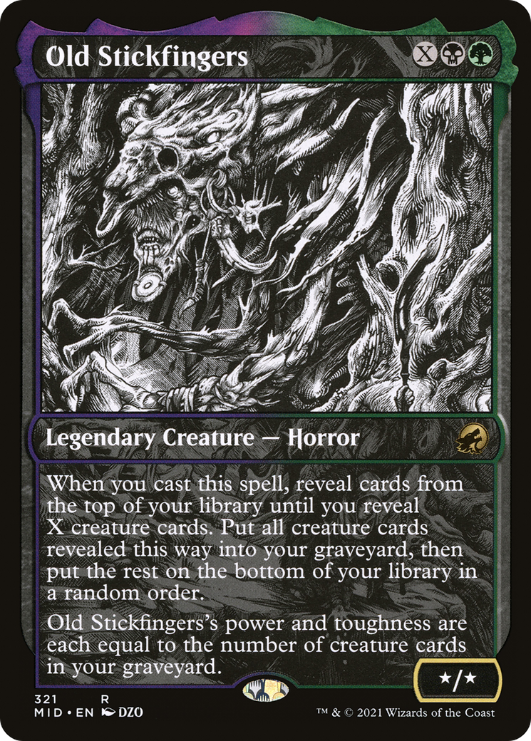{R} Old Stickfingers (Showcase Eternal Night) [Innistrad: Midnight Hunt][MID 321]