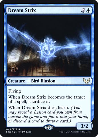 {R} Dream Strix [Strixhaven: School of Mages Prerelease Promos][PR STX 042]
