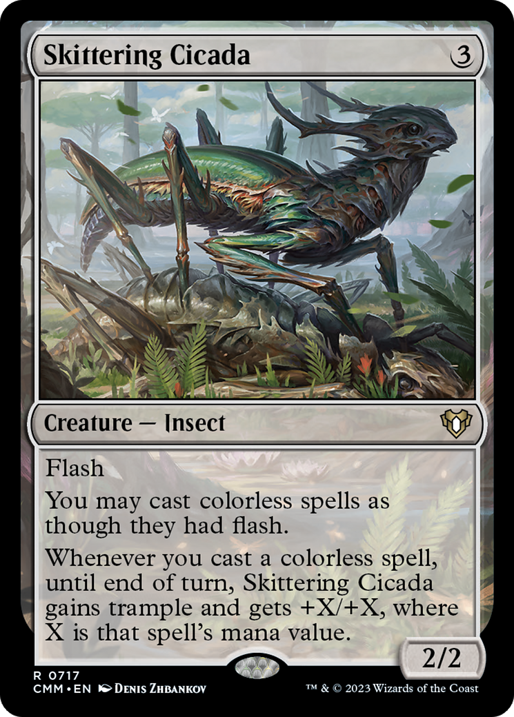 {R} Skittering Cicada [Commander Masters][CMM 717]