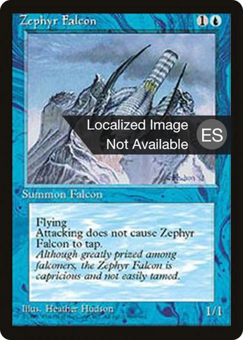 {F} Zephyr Falcon [Fourth Edition (Foreign Black Border)][FBB 4ED 116]