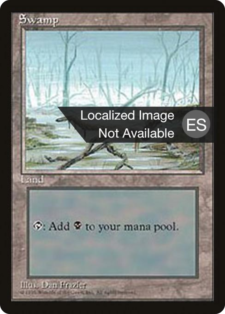 {B}[FBB 4ED 370] Swamp (A) [Fourth Edition (Foreign Black Border)]