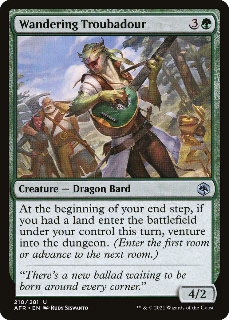 {C} Wandering Troubadour [Dungeons & Dragons: Adventures in the Forgotten Realms][AFR 210]