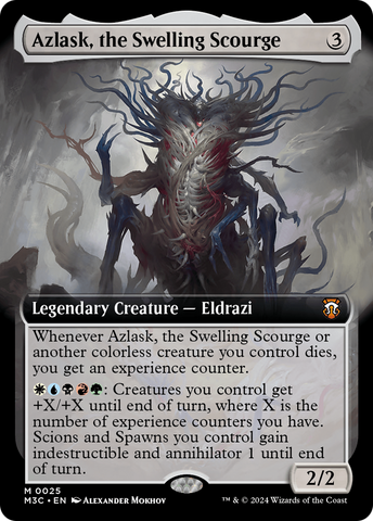{R} Azlask, the Swelling Scourge (Extended Art) [Modern Horizons 3 Commander][M3C 025]