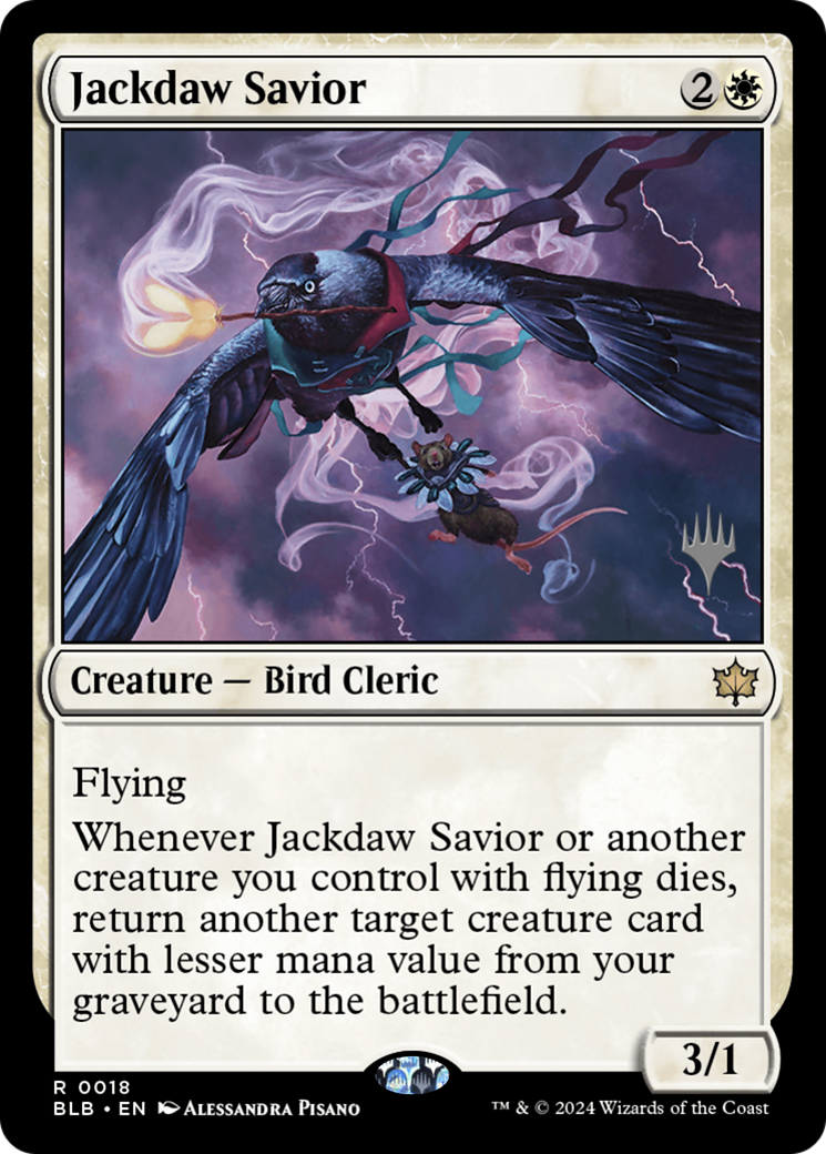 {@R} Jackdaw Savior (Promo Pack) [Bloomburrow Promos][PP BLB 018]