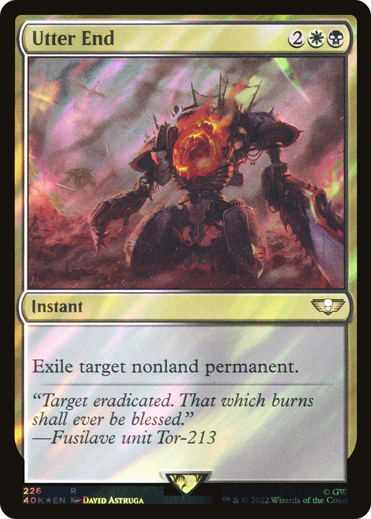 {R} Utter End (Surge Foil) [Universes Beyond: Warhammer 40,000][SF 40K 226]