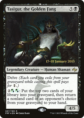 {R} Tasigur, the Golden Fang [Fate Reforged Prerelease Promos][PR FRF 087]