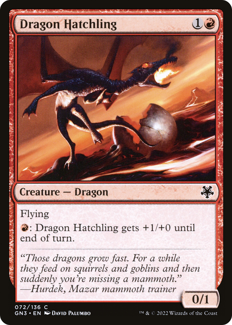 {C} Dragon Hatchling [Game Night 2022][GN3 072]