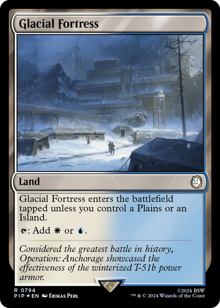 {R} Glacial Fortress (Surge Foil) [Fallout][PIP 794]