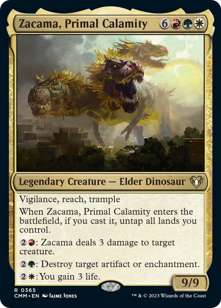 {R} Zacama, Primal Calamity [Commander Masters][CMM 365]