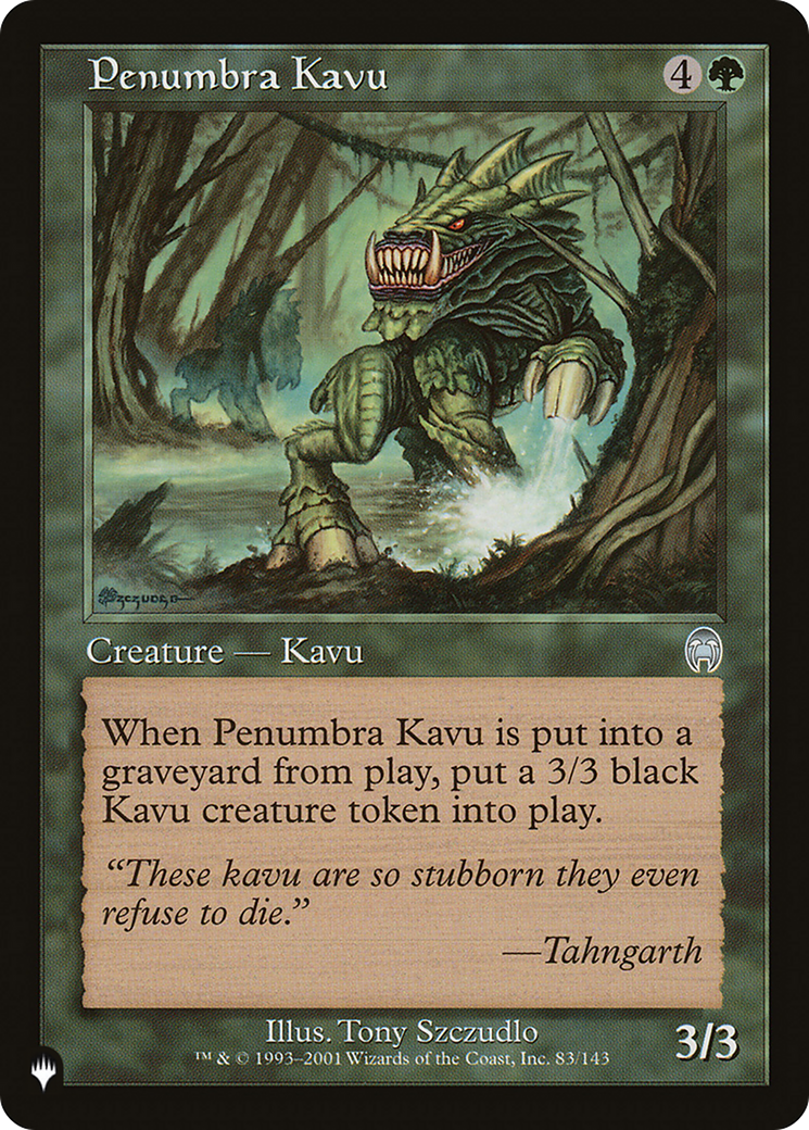 Penumbra Kavu [LIST 83/143]