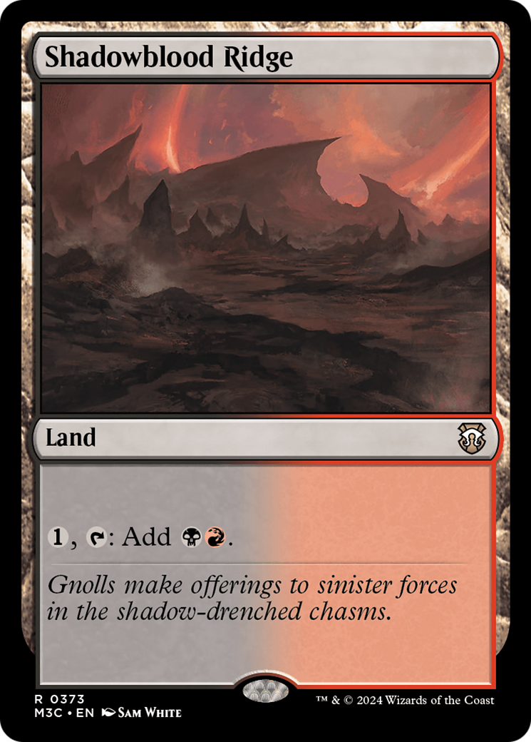 {R} Shadowblood Ridge [Modern Horizons 3 Commander][M3C 373]