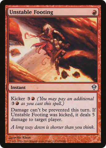 {C} Unstable Footing [Zendikar][ZEN 153]