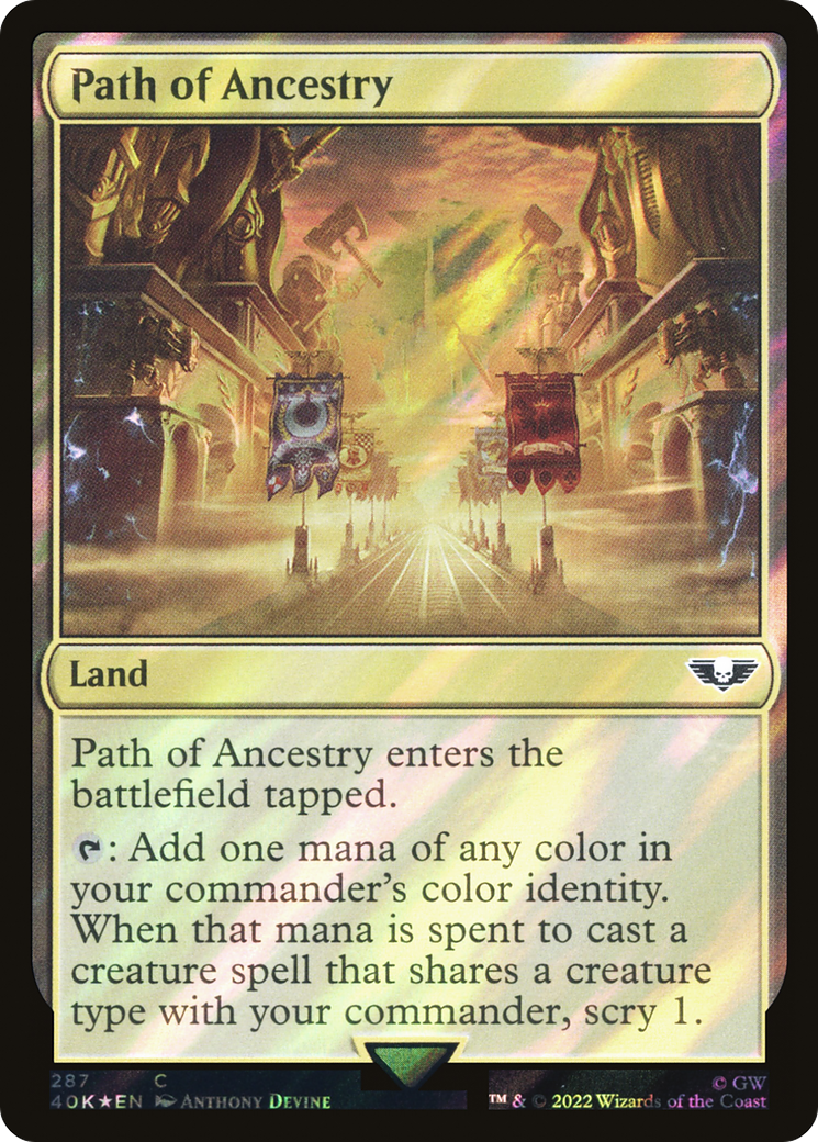 {C} Path of Ancestry (Surge Foil) [Universes Beyond: Warhammer 40,000][SF 40K 287]
