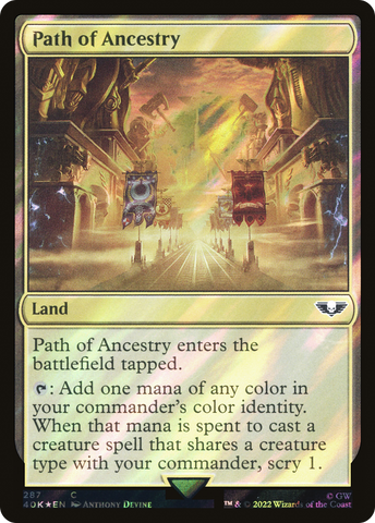 {C} Path of Ancestry (Surge Foil) [Universes Beyond: Warhammer 40,000][SF 40K 287]