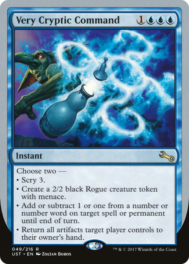 {R} Very Cryptic Command (Scry) [Unstable][UST 49F]