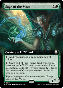 {R} Sage of the Maze (Extended Art) [Modern Horizons 3 Commander][M3C 067]