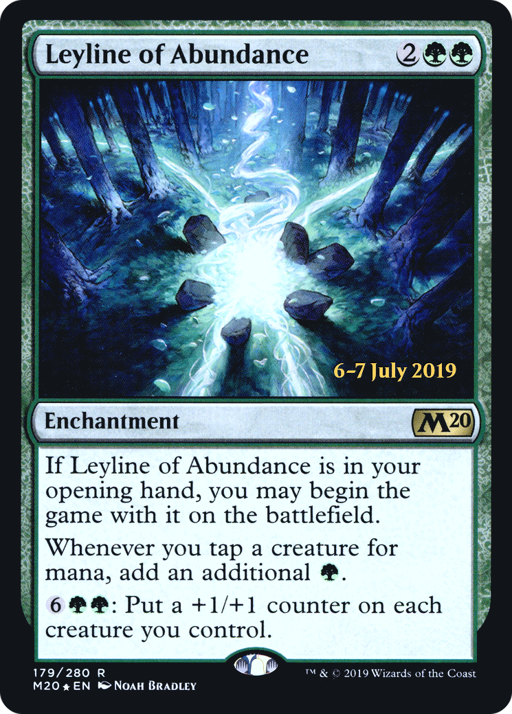 {R} Leyline of Abundance [Core Set 2020 Prerelease Promos][PR M20 179]