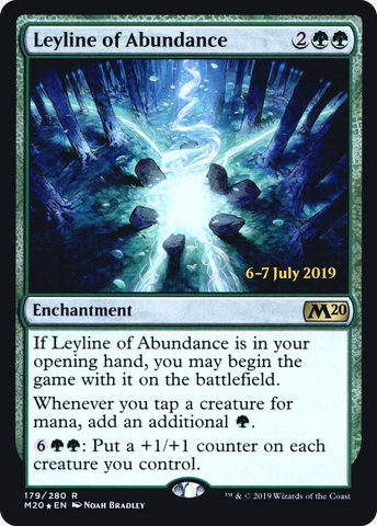 {R} Leyline of Abundance [Core Set 2020 Prerelease Promos][PR M20 179]