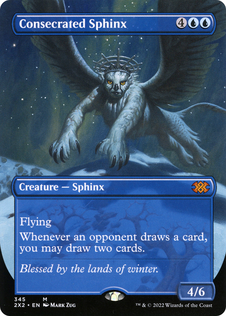 {R} Consecrated Sphinx (Borderless Alternate Art) [Double Masters 2022][2X2 345]