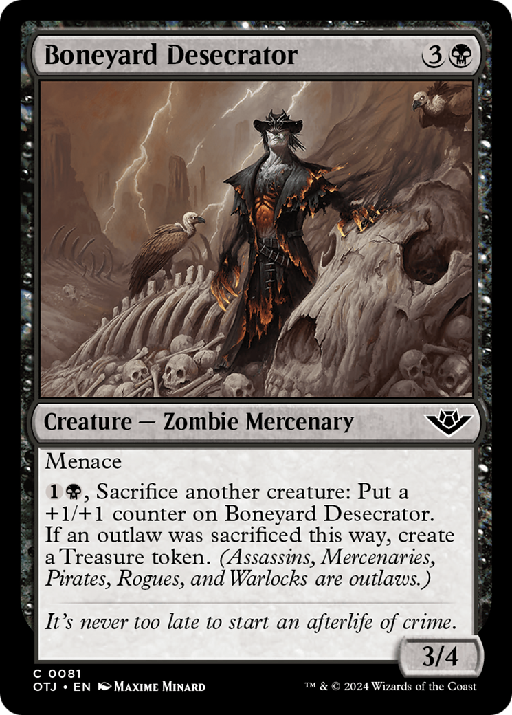 {@C} Boneyard Desecrator [Outlaws of Thunder Junction][OTJ 081]