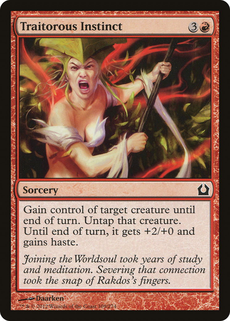 {C} Traitorous Instinct [Return to Ravnica][RTR 109]