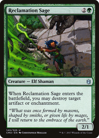 {C} Reclamation Sage [Commander Anthology][CMA 140]