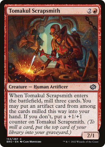 {C} Tomakul Scrapsmith [The Brothers' War][BRO 153]