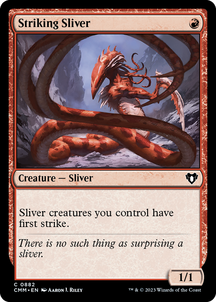 {C} Striking Sliver [Commander Masters][CMM 882]