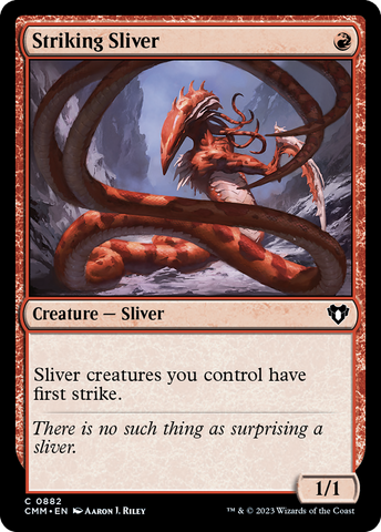 {C} Striking Sliver [Commander Masters][CMM 882]