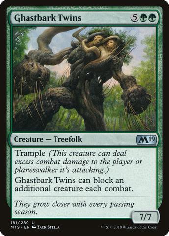 {C} Ghastbark Twins [Core Set 2019][M19 181]
