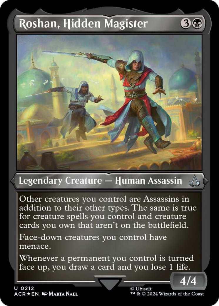 {C} Roshan, Hidden Magister (Foil Etched) [Assassin's Creed][ACR 212]