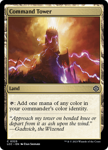{C} Command Tower [The Lost Caverns of Ixalan Commander][LCC 325]
