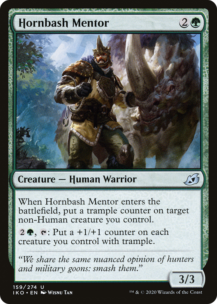 {C} Hornbash Mentor [Ikoria: Lair of Behemoths][IKO 159]