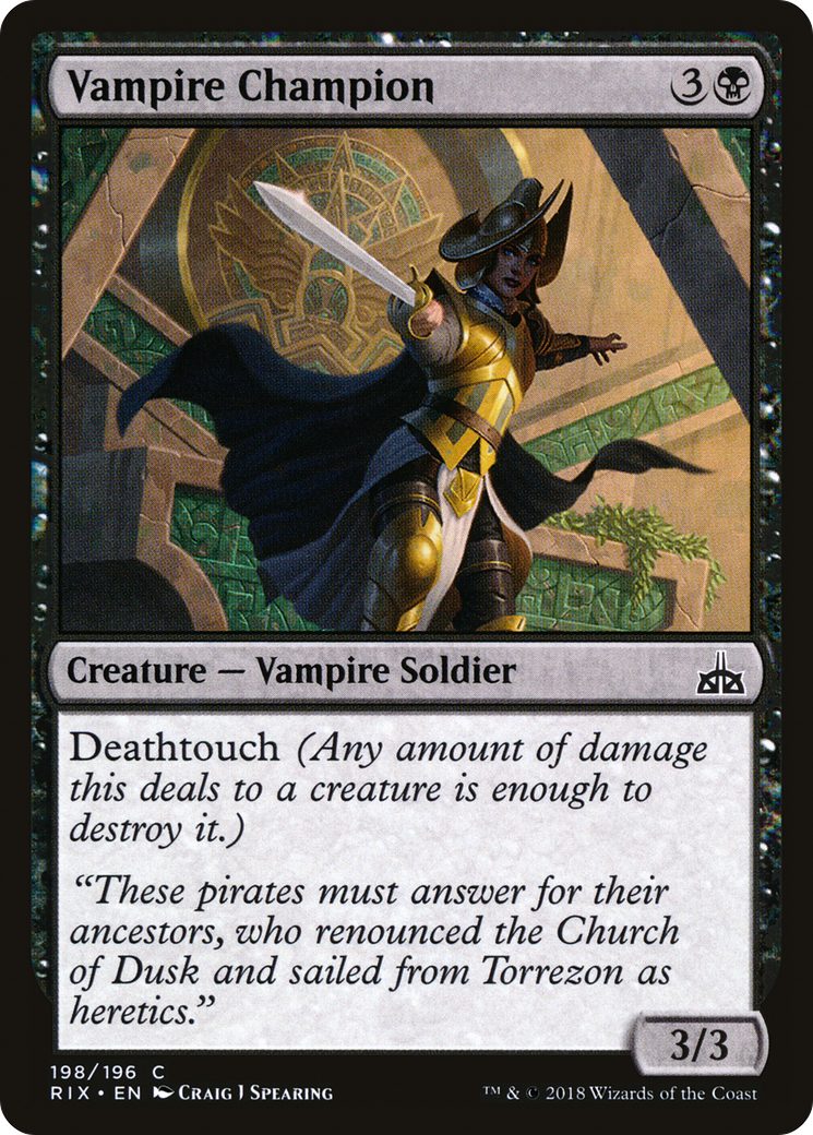 {C} Vampire Champion [Rivals of Ixalan][RIX 198]