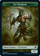 {T} Soldier // Elf Warrior Double-sided Token [Game Night 2022 Tokens][TGN3 009]