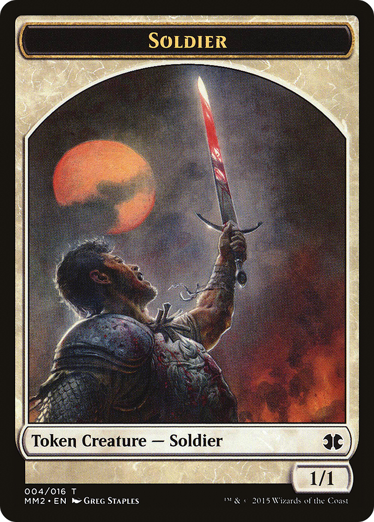 {T} Soldier Token [Modern Masters 2015 Tokens][TMM2 004]