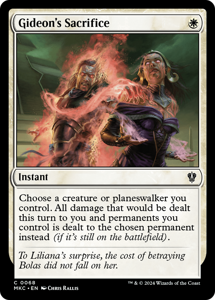 {C} Gideon's Sacrifice [Murders at Karlov Manor Commander][MKC 068]