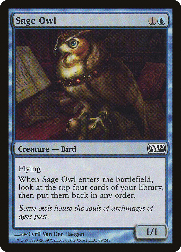 {C} Sage Owl [Magic 2010][M10 069]