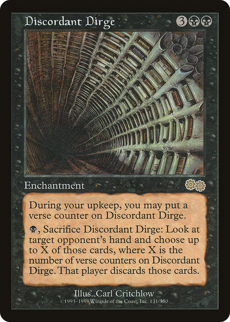 {R} Discordant Dirge [Urza's Saga][USG 131] - Misty Mountain Games
