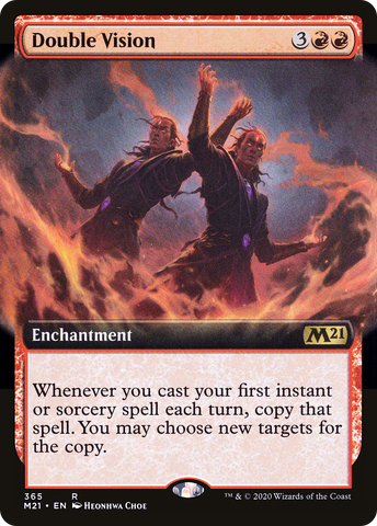 {R} Double Vision (Extended Art) [Core Set 2021][M21 365]