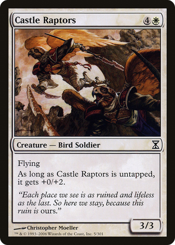 {C} Castle Raptors [Time Spiral][TSP 005]