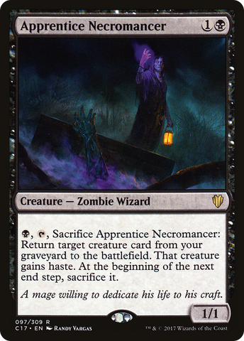 {R} Apprentice Necromancer [Commander 2017][C17 097]