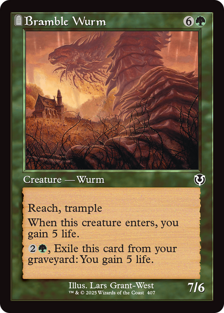{C} Bramble Wurm (Retro Frame) [Innistrad Remastered][INR 407]