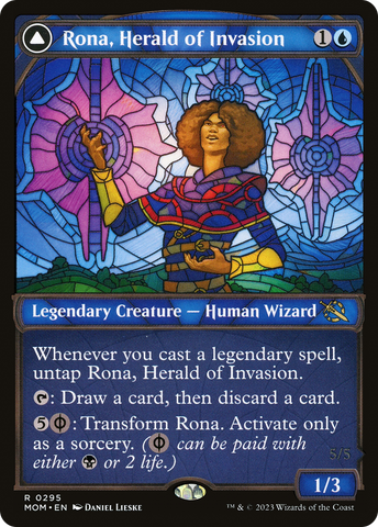 {R} Rona, Herald of Invasion // Rona, Tolarian Obliterator (Multiverse Legends) [March of the Machine][MOM 295]
