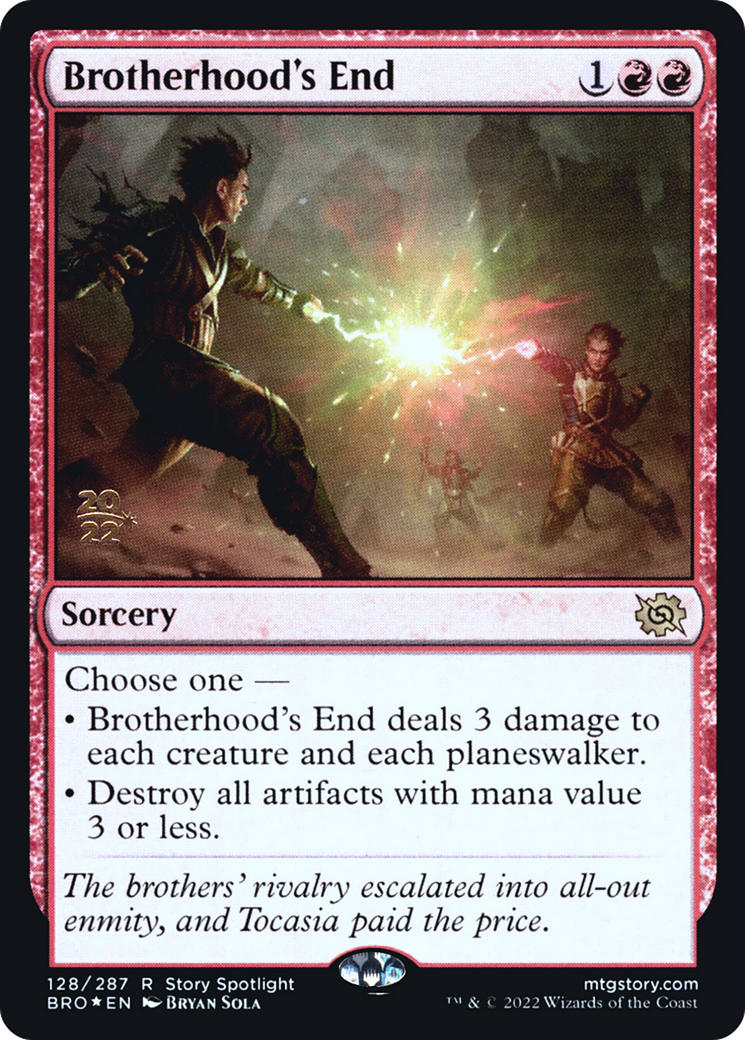 {R} Brotherhood's End [The Brothers' War: Prerelease Promos][PR BRO 128]