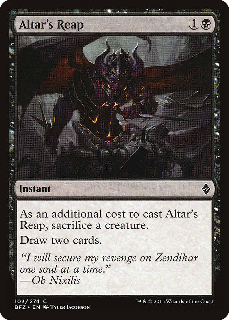 {C} Altar's Reap [Battle for Zendikar][BFZ 103]