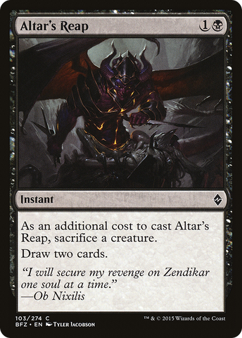 {C} Altar's Reap [Battle for Zendikar][BFZ 103]