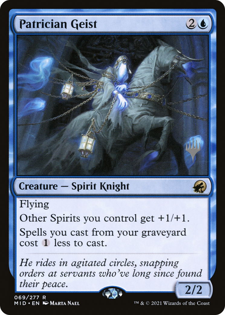 {R} Patrician Geist (Promo Pack) [Innistrad: Midnight Hunt Promo Pack][PP MID 069]